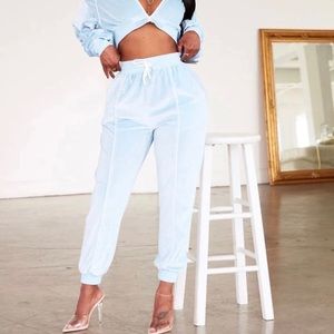 Fashion nova velour joggers